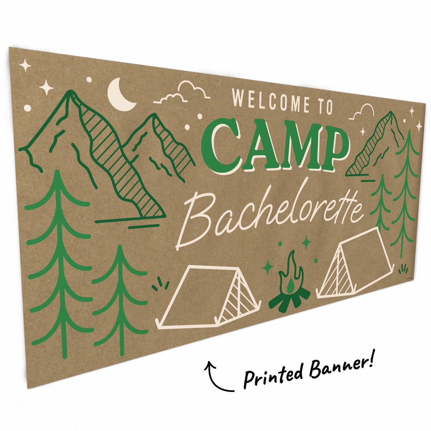 Camp Bachelorette Kraft Banner