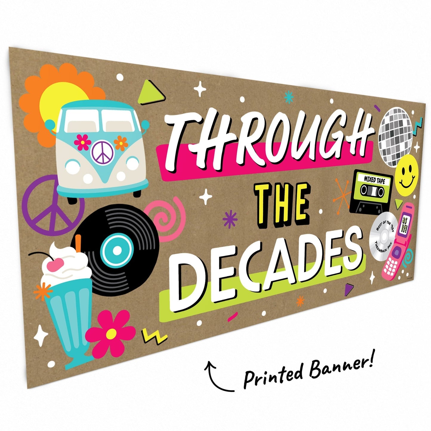 Through the Decades Kraft Banner