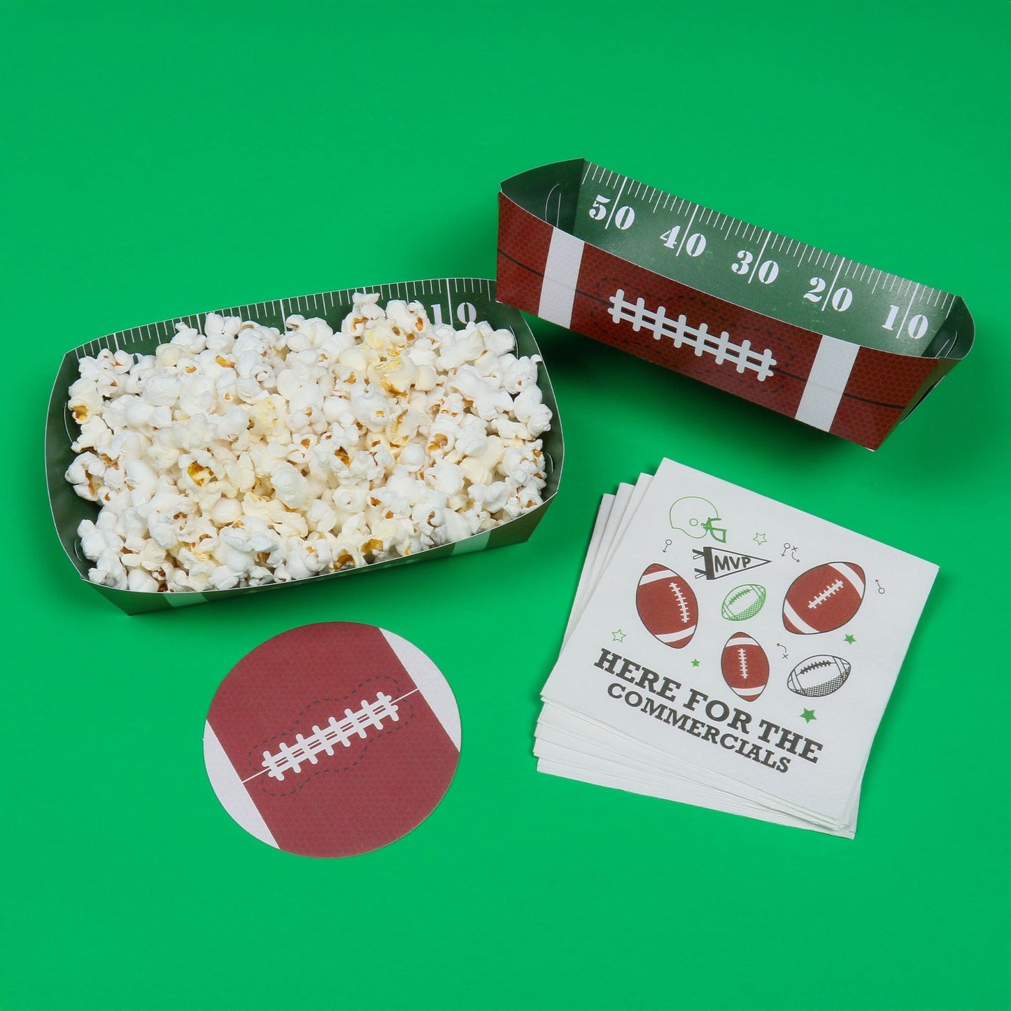 Football Party Paper Food Trays
