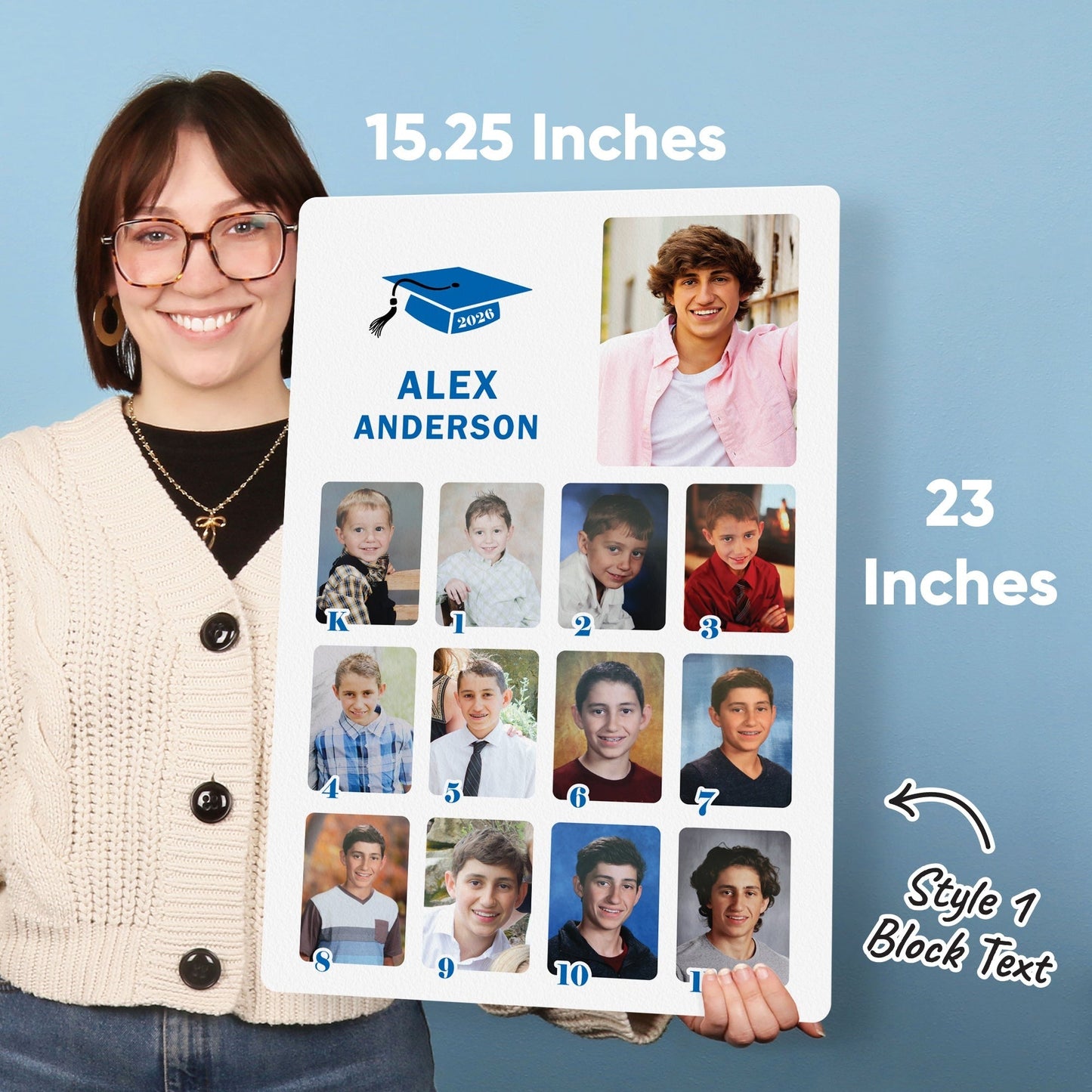 Custom Photo Graduation Photo Collage Sign