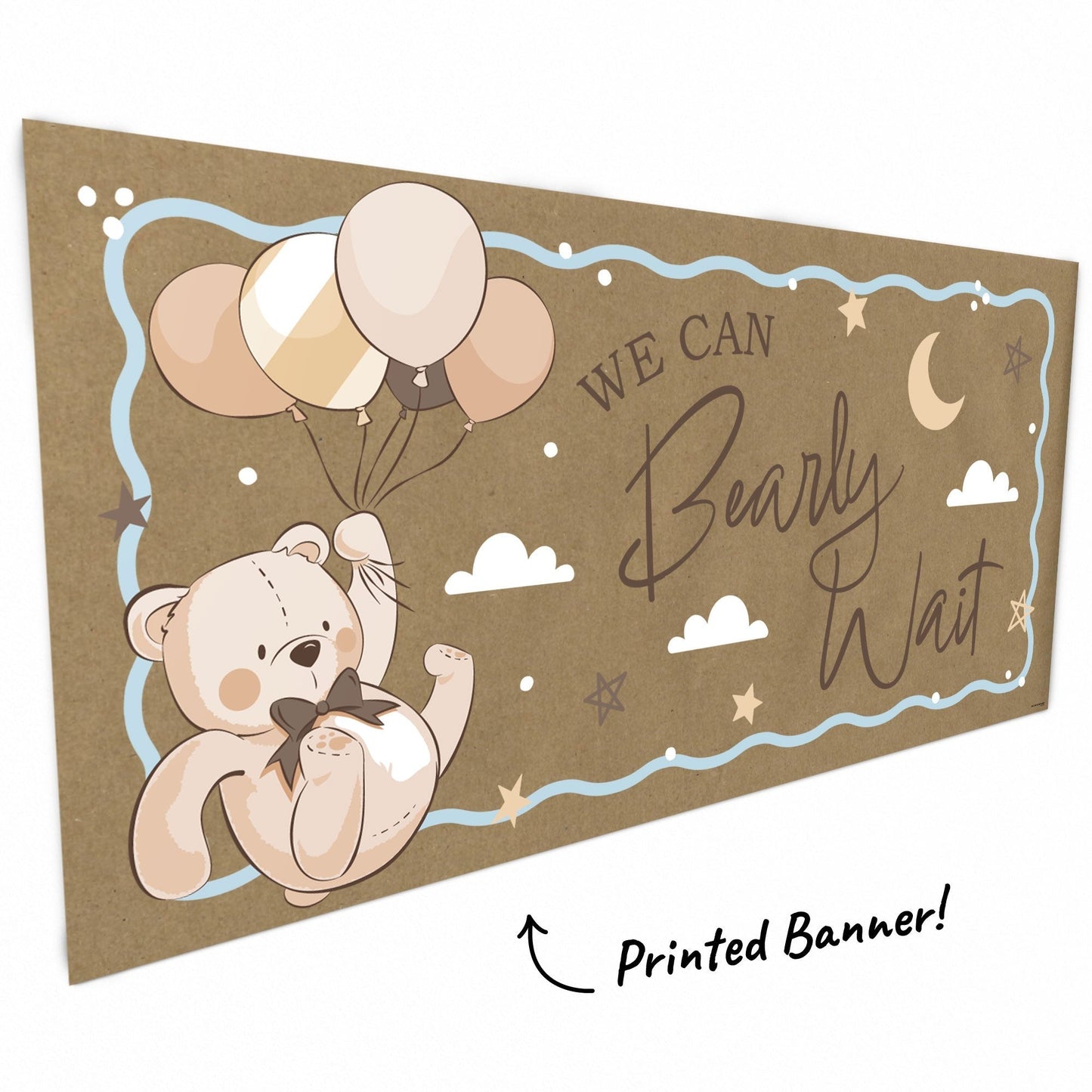 We Can Bearly Wait Kraft Banner
