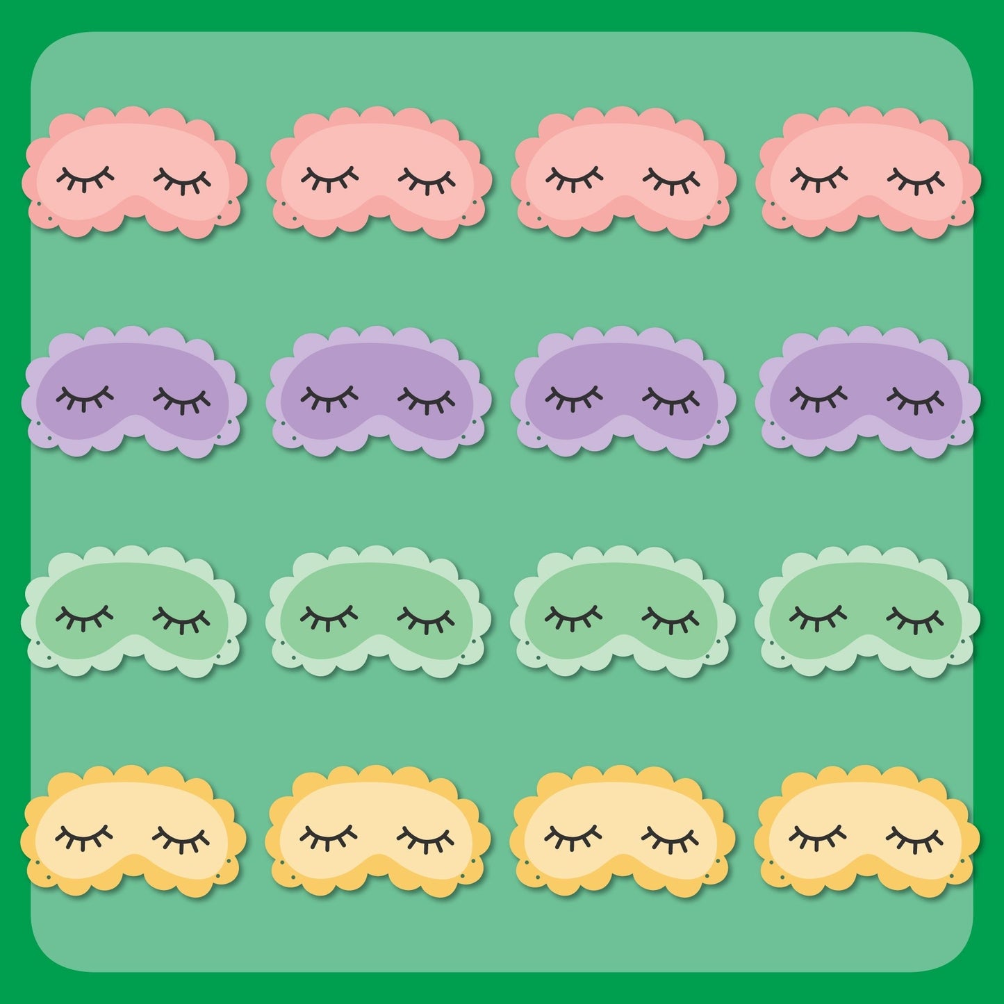 Sleep Over Paper Masks - 16 Ct