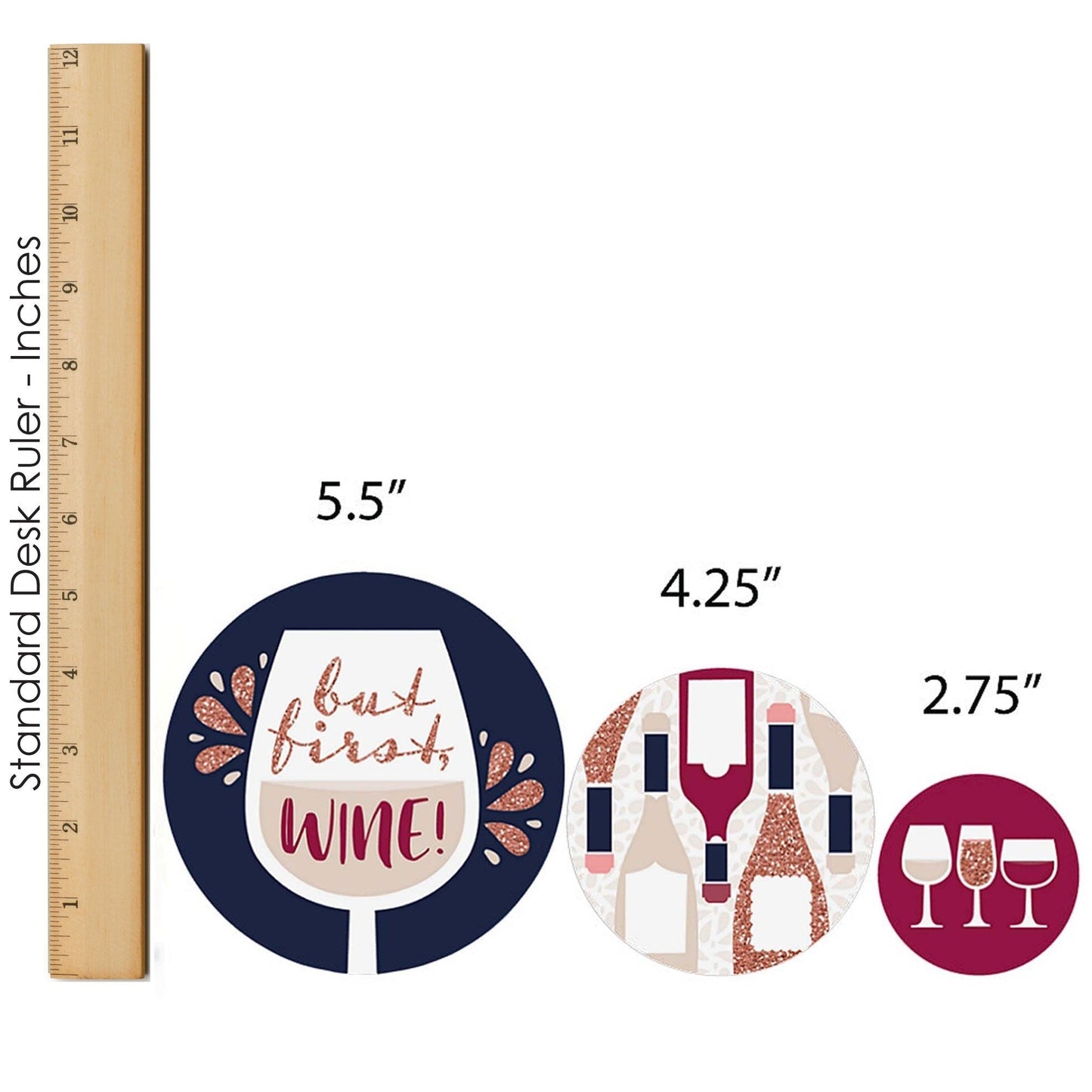 But First, Wine - Wine Tasting Party Decor and Confetti - Terrific Table Centerpiece Kit - Set of 30