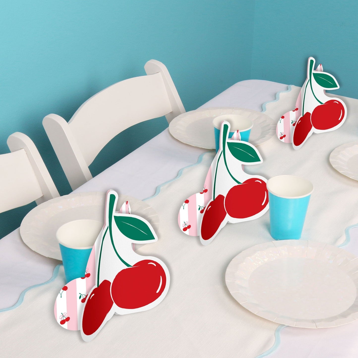 Cherry 3D Centerpieces - 8 Ct