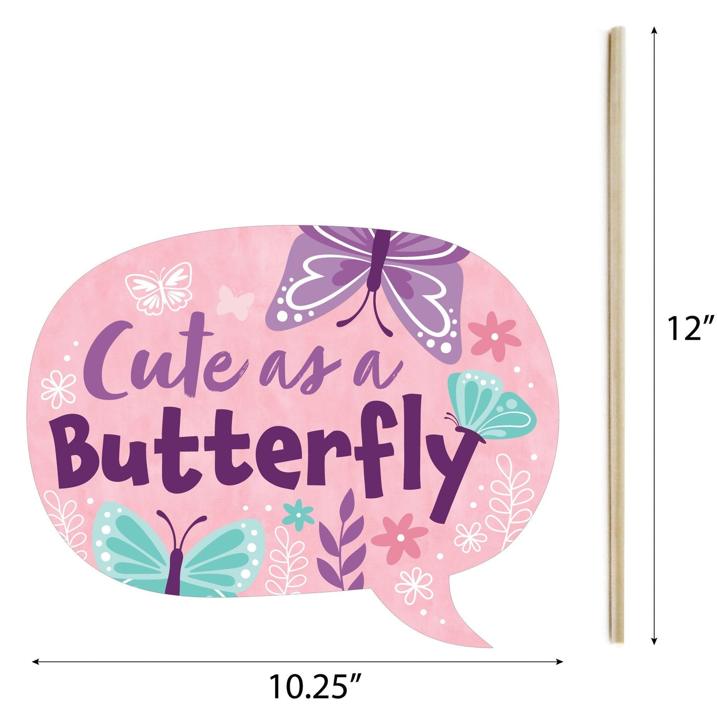 Beautiful Butterfly - Photo Props - 20 Ct
