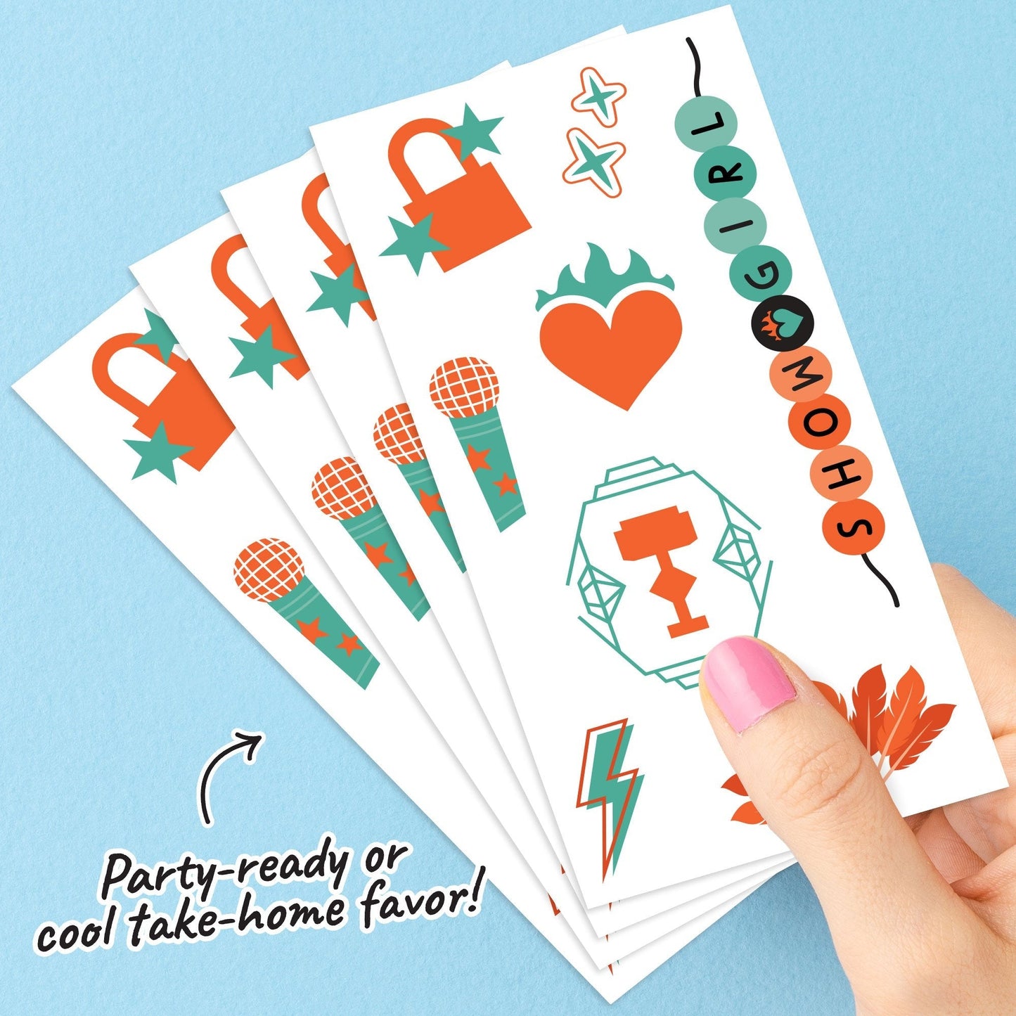 The Life of a Party Temporary Tattoos - 96 Ct