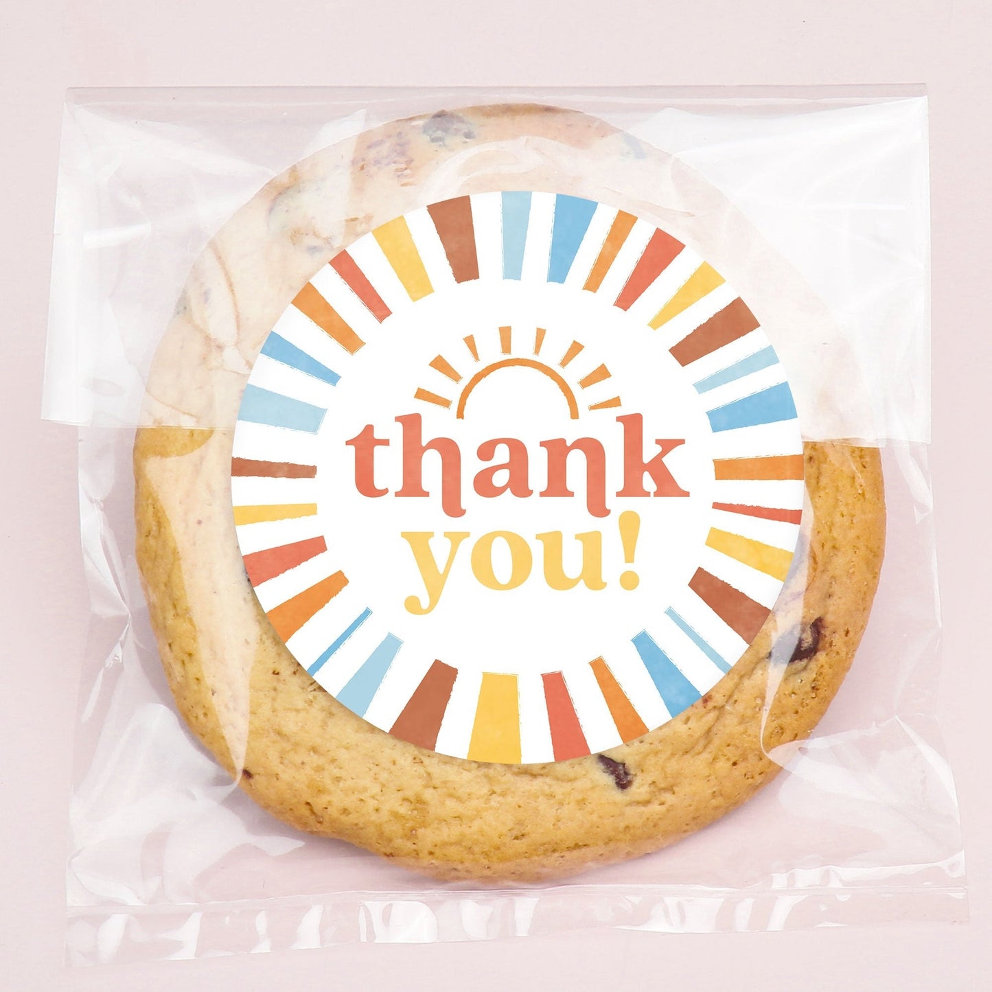 Here Comes the Son Stickers & Clear Cookie Bags - 25 Ct