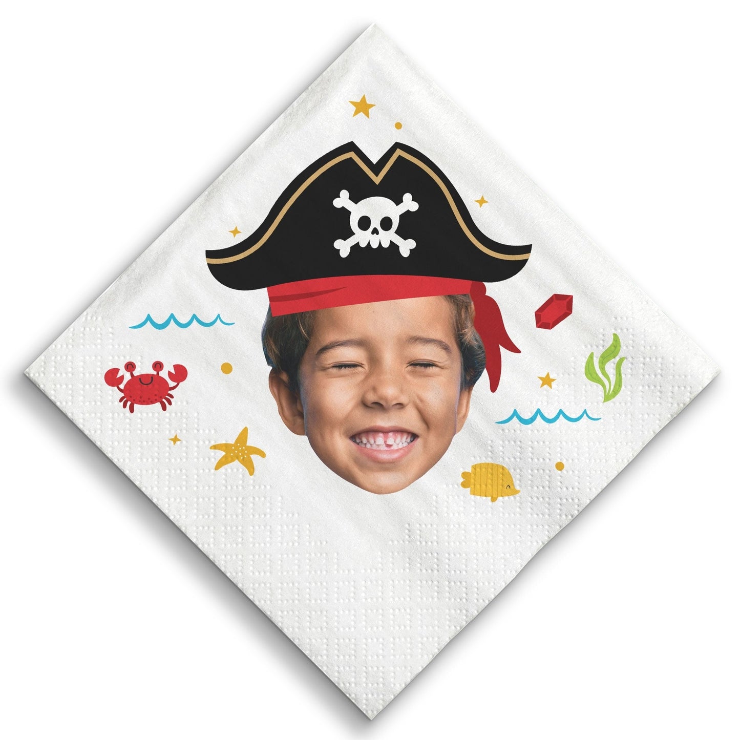 Custom Face Napkins - Pirate