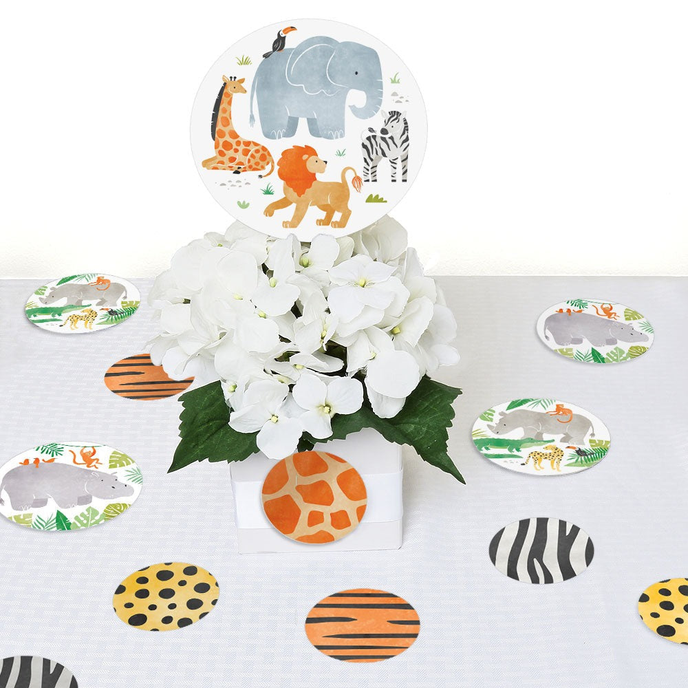 Safari Animals Large Confetti - 27 Ct