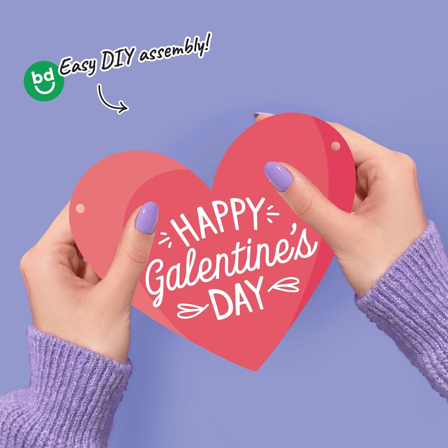 Happy Galentine’s Day Garland Banner - 15 Pc