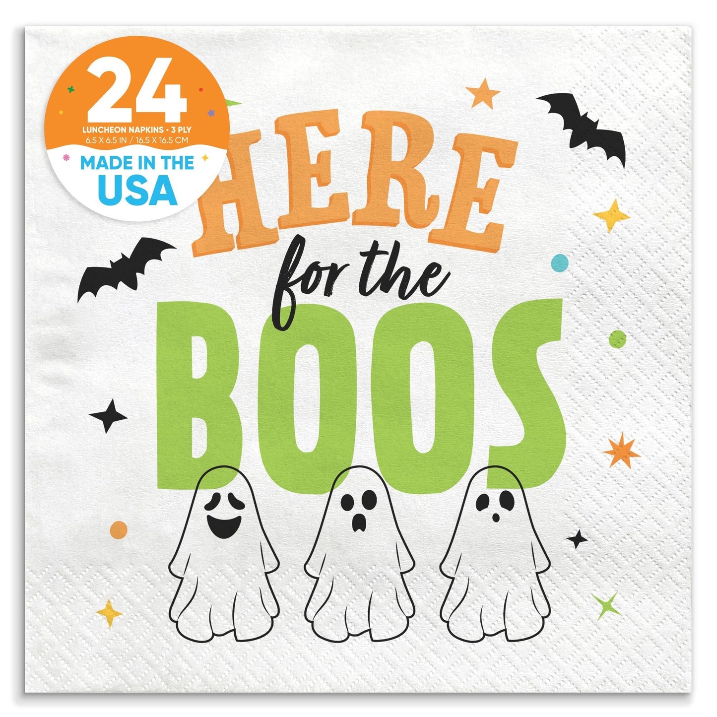 Napkins - Here For The Boos - 24 Ct