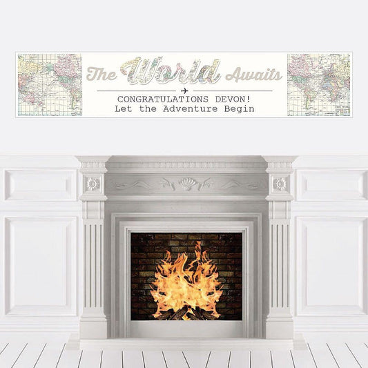 World Awaits - Personalized Graduation Banner