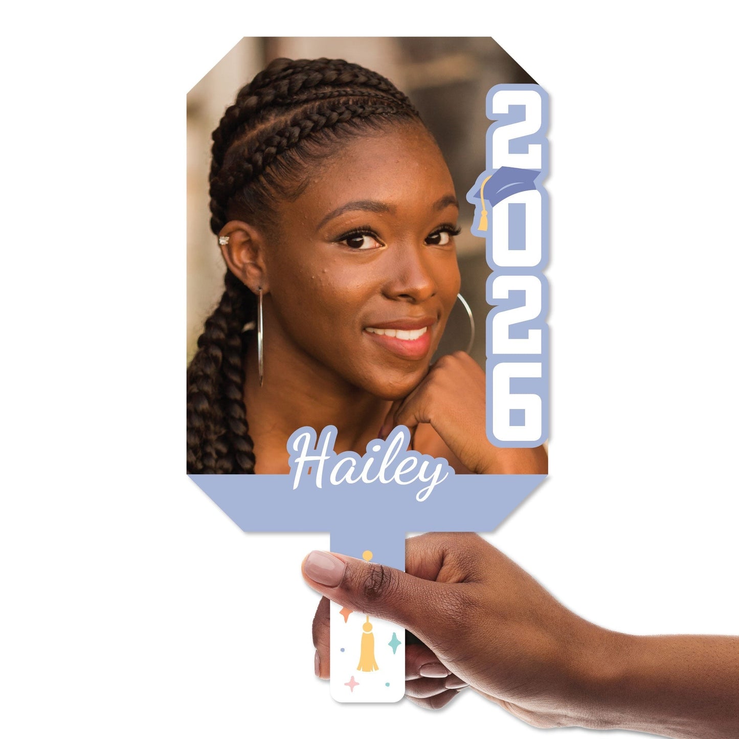 Custom Pastel Grad Photo Paddle 1, 3, 6, or 12 Ct