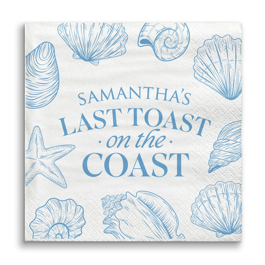 Custom Text - Last Toast On The Coast Napkins