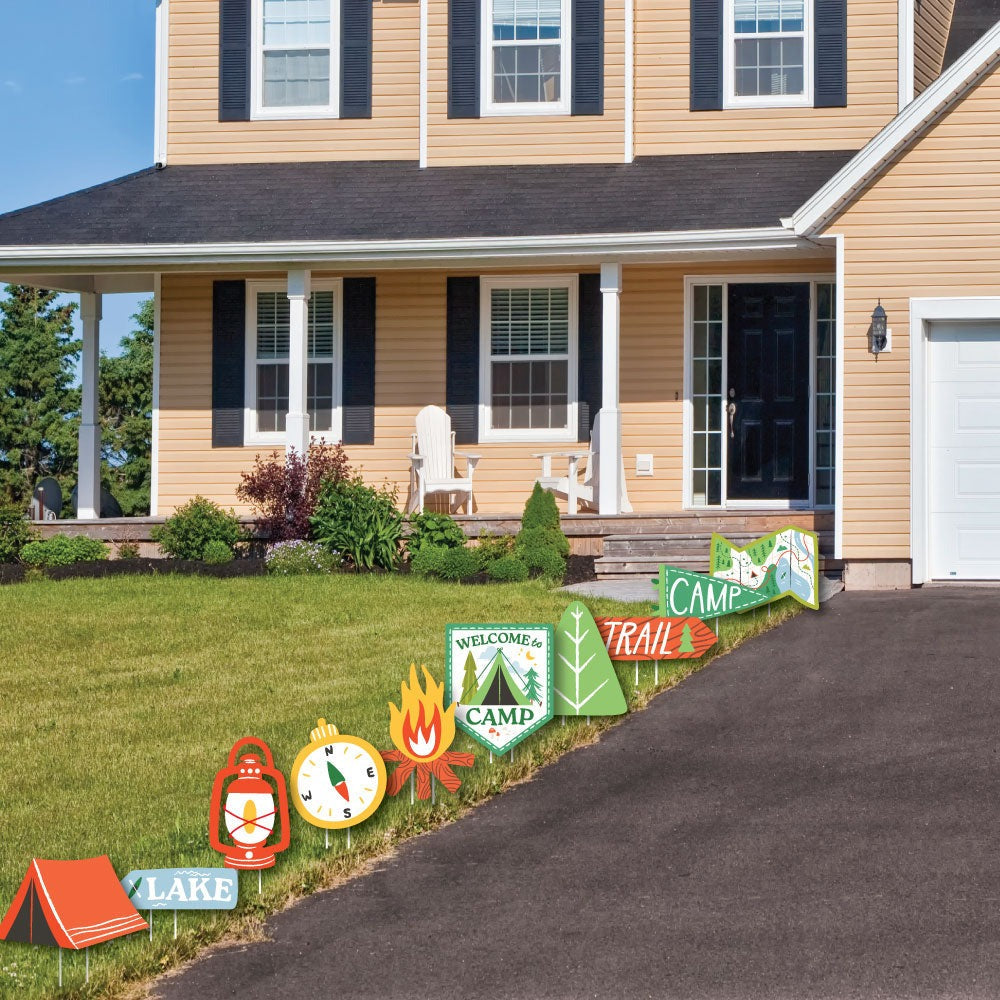 Camping Yard Signs - 10 Ct