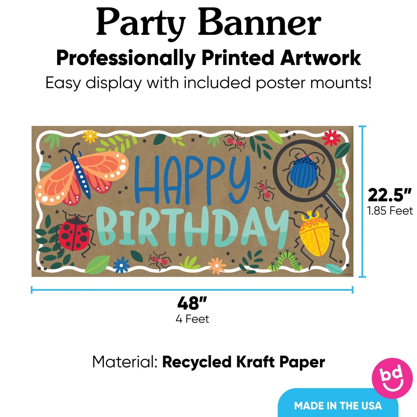Buggin' Out Birthday Kraft Banner