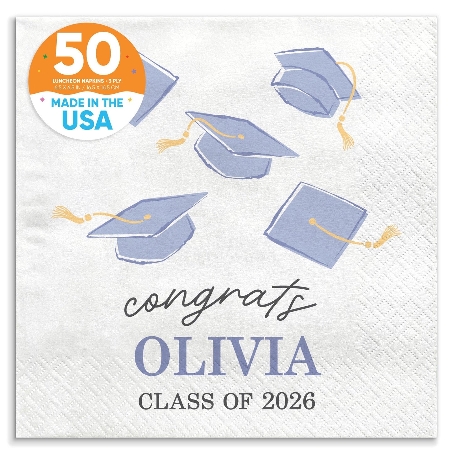 Custom Text - Pastel Grad Napkins