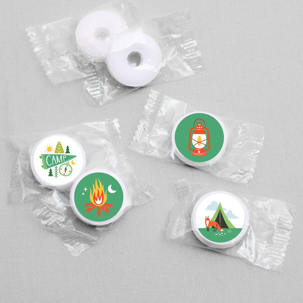 Camping Candy Stickers - 1 Sheet of 108