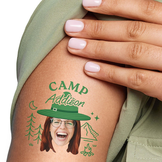 Custom Face Camp Bach Temporary Tattoos - 12 Ct