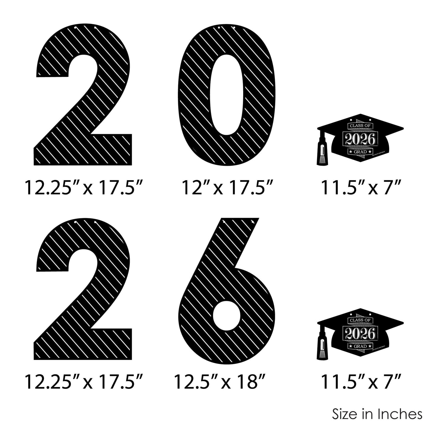 Graduation Cheers - Large Graduation Party Decorations - 2026 - Outdoor Letter Banner