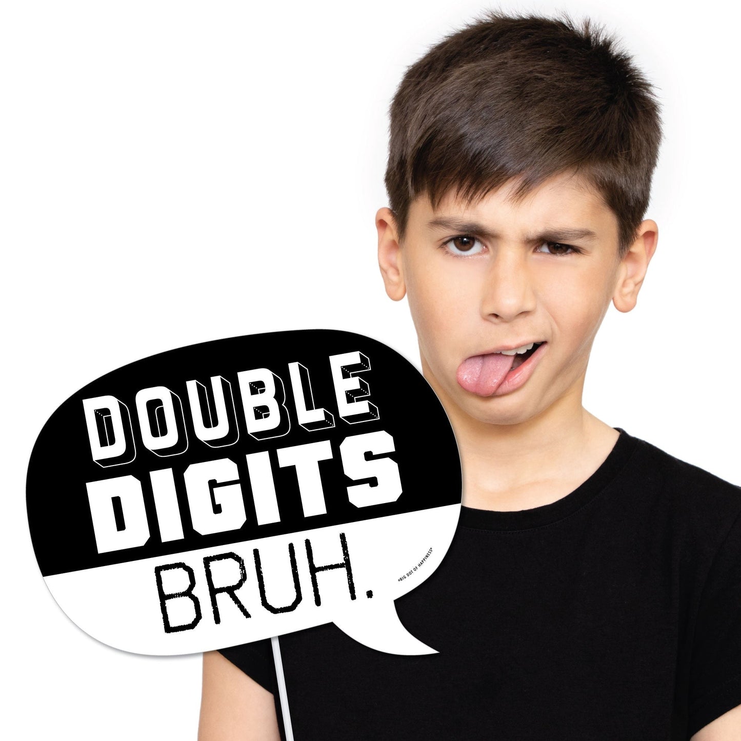 10th Birthday Bruh Funny Photo Props - 10 Ct