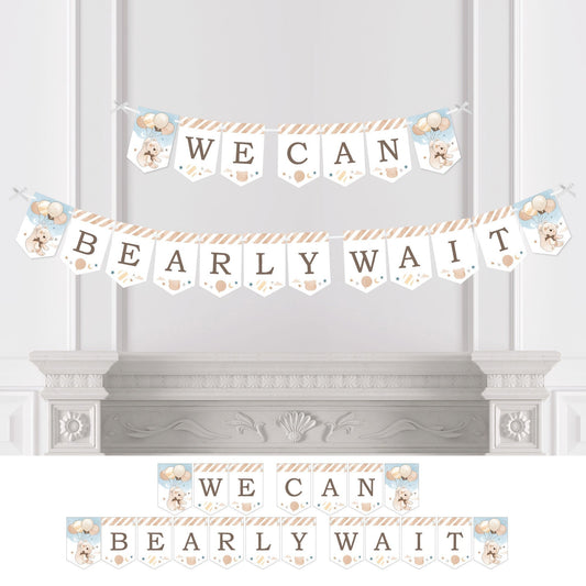 We Can Bearly Wait Bunting Banner