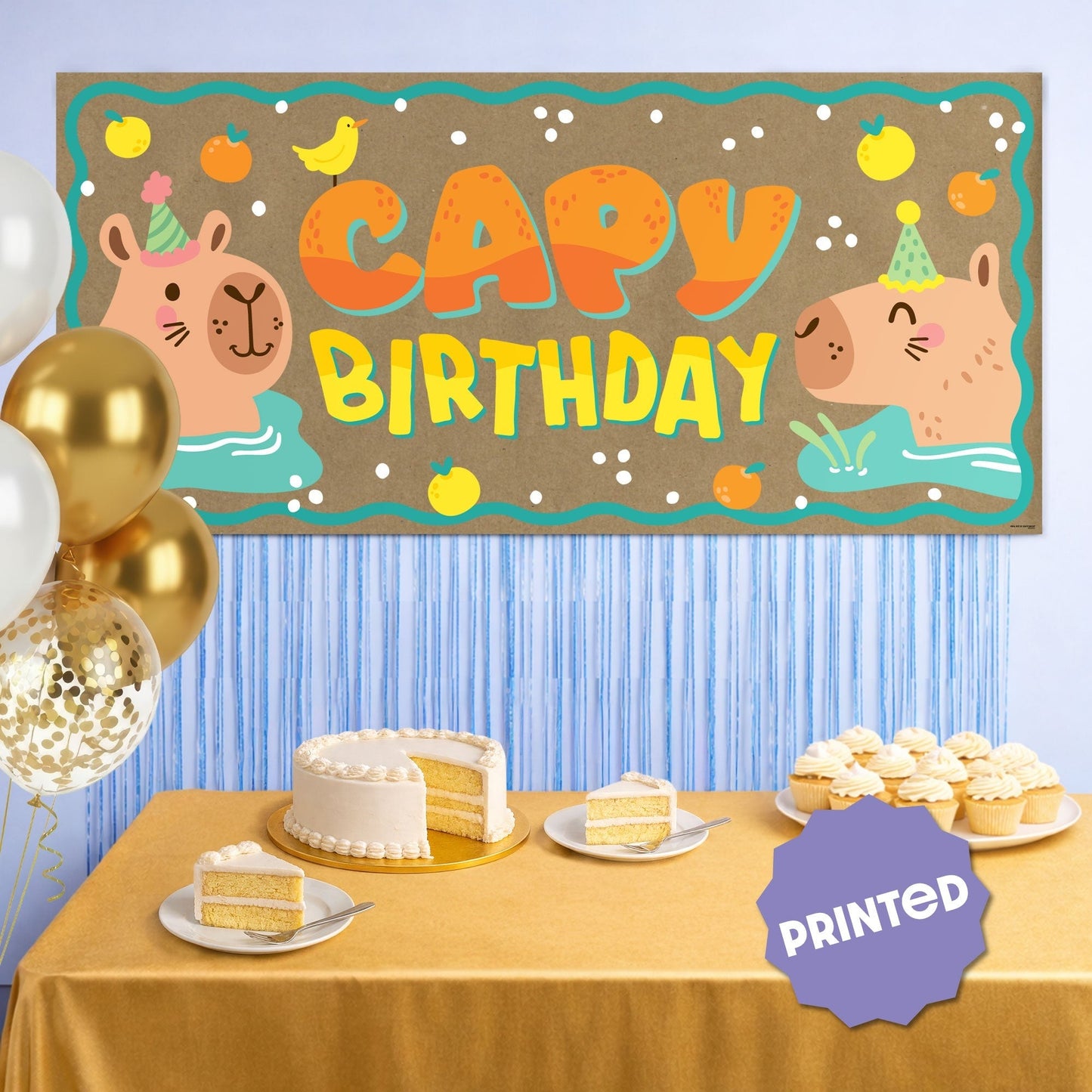 Capy Birthday Kraft Banner