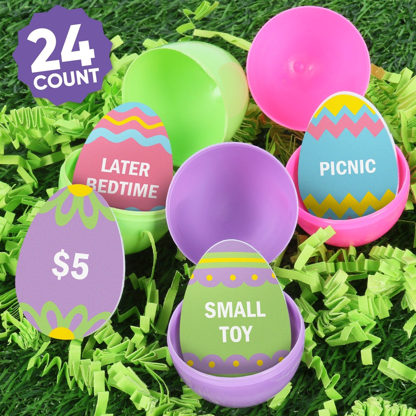 Hippity Hoppity Easter Egg Hunt Tokens - 24 Ct