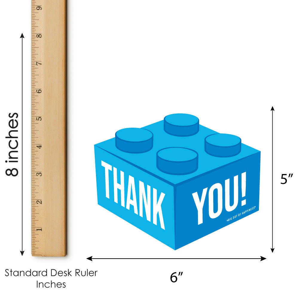 Building Blocks Thank You Cards - 12 Ct