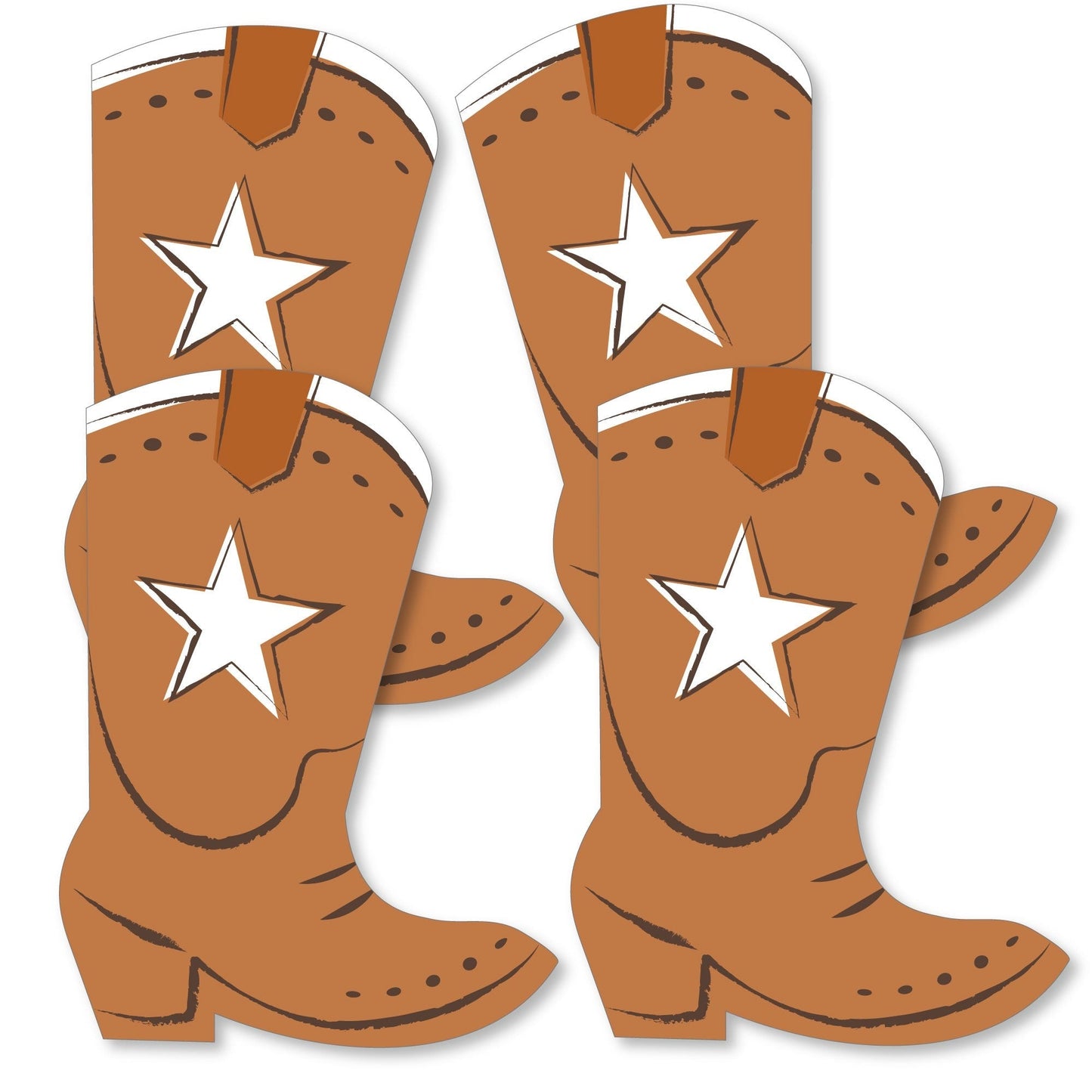 My First Rodeo - Cowboy Boots Decorations DIY Little Cowboy 1st Birthday Party Essentials - Set of 20