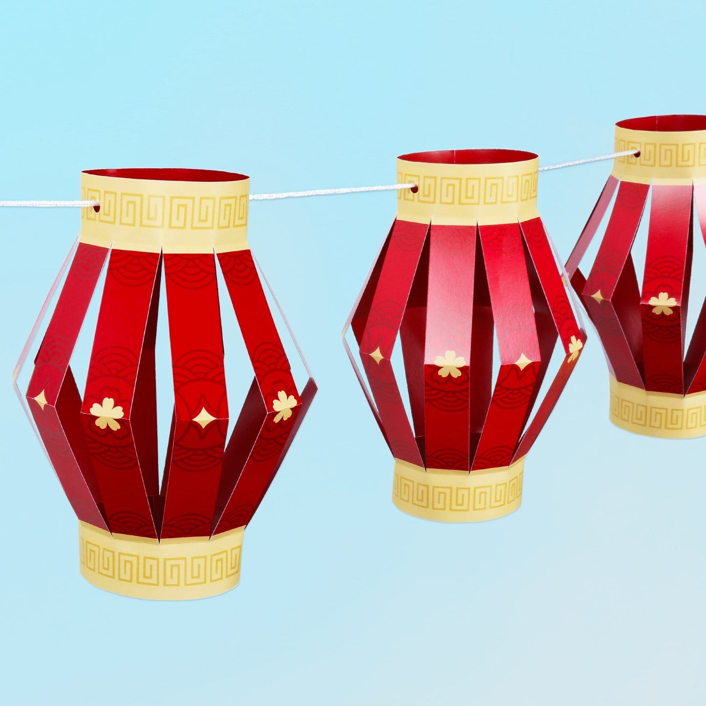 Lunar New Year Hanging Paper Lanterns