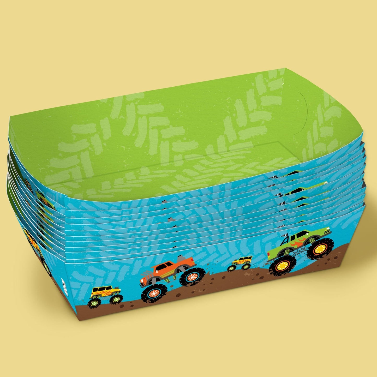 Monster Truck Paper Food Trays