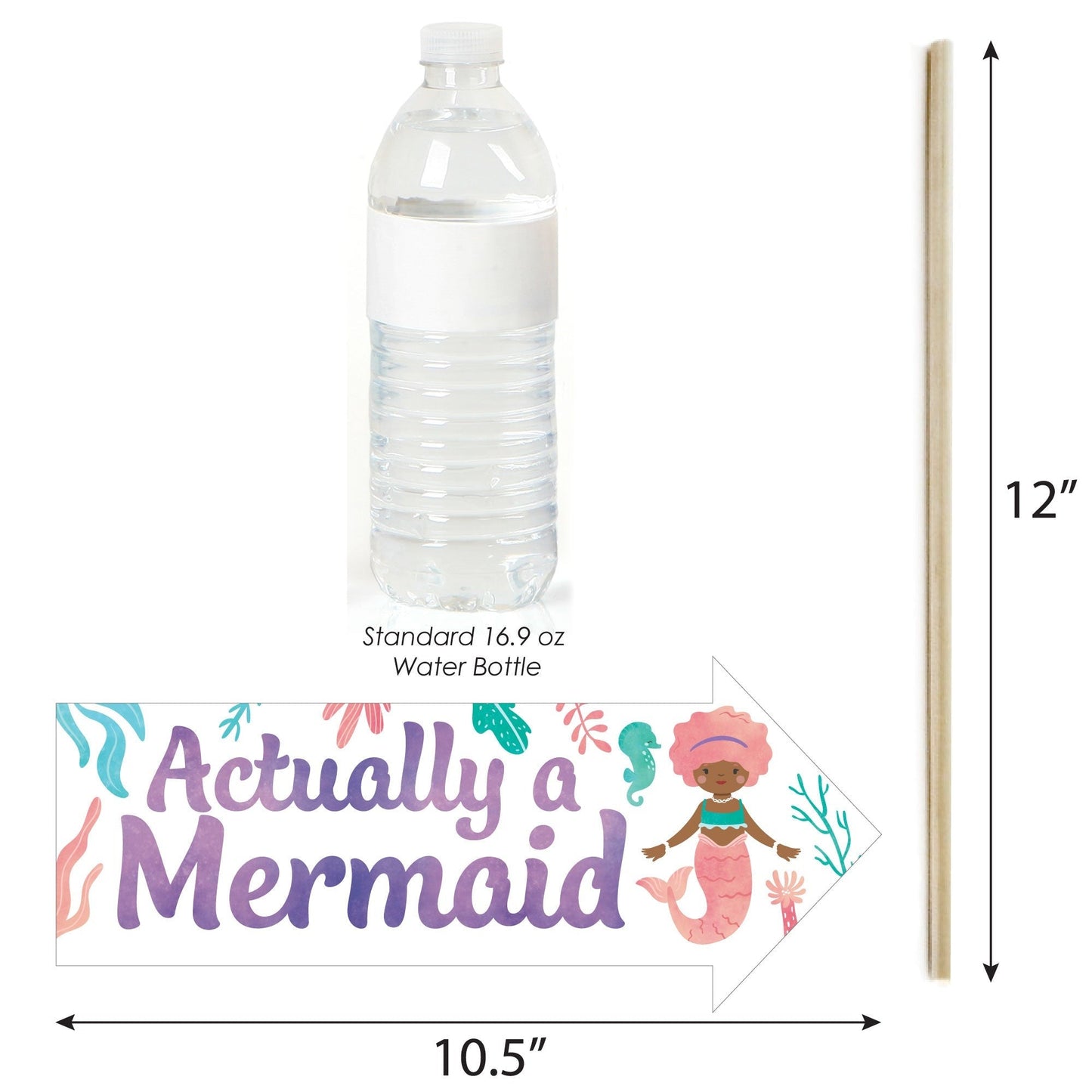 Mermaid Funny Photo Props - 10 Ct