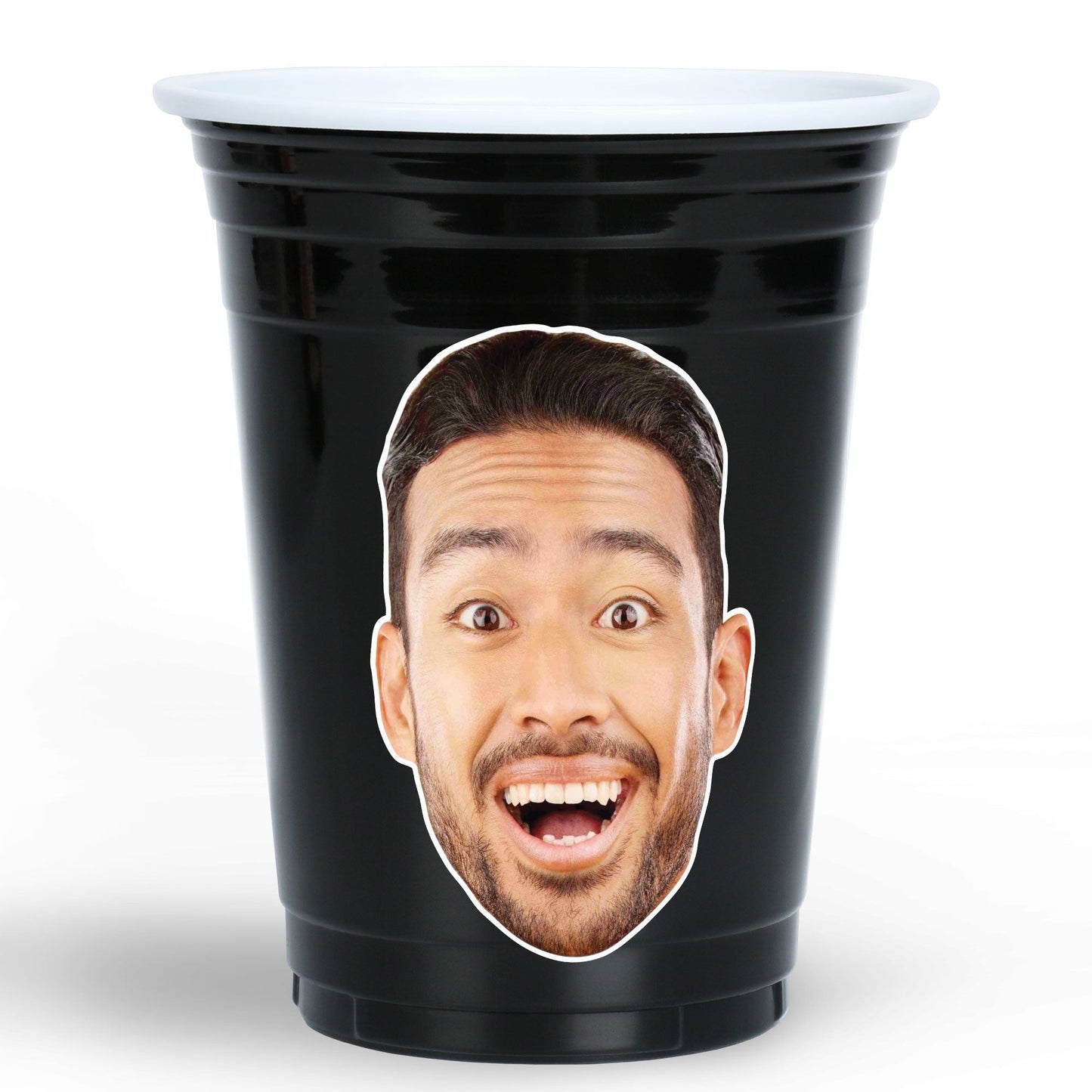 Custom Face Party Cups - 16 Ct