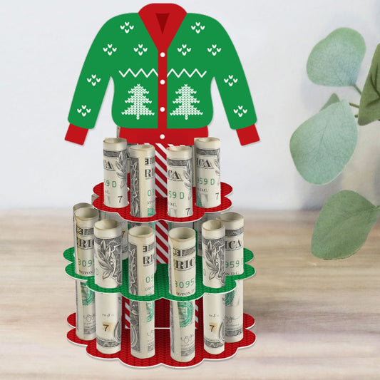 Ugly Sweater - DIY Holiday and Christmas Party Money Holder Gift - Cash Cake