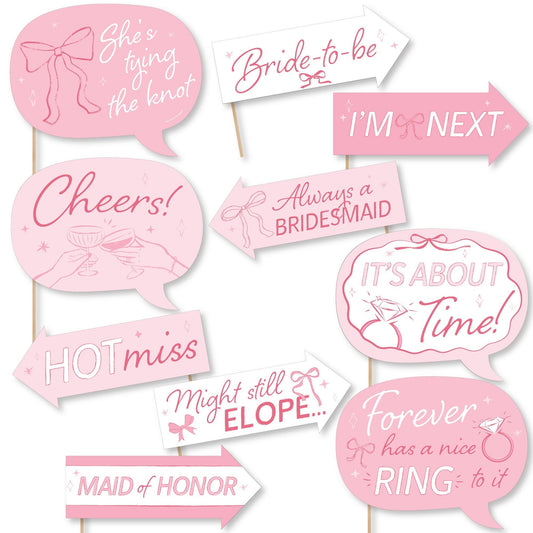 Tying The Knot Funny Photo Props - 10 Ct