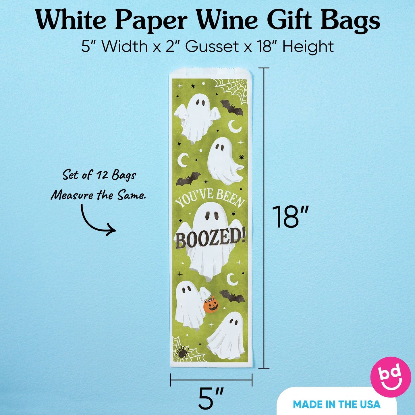 Wine Bags - Ghostly You've Been Booed