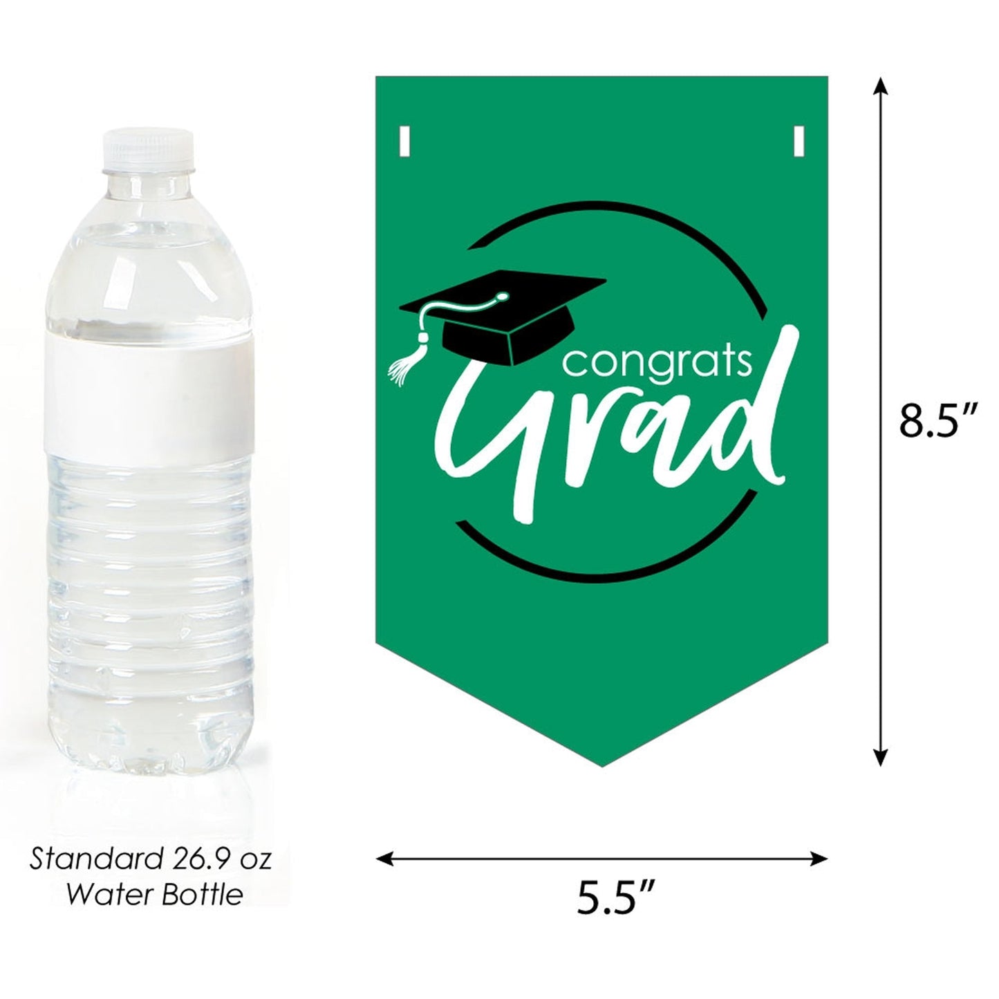 Green Grad - Best is Yet to Come - 2026 Graduation Party Bunting Banner and Decorations - Congrats Grad