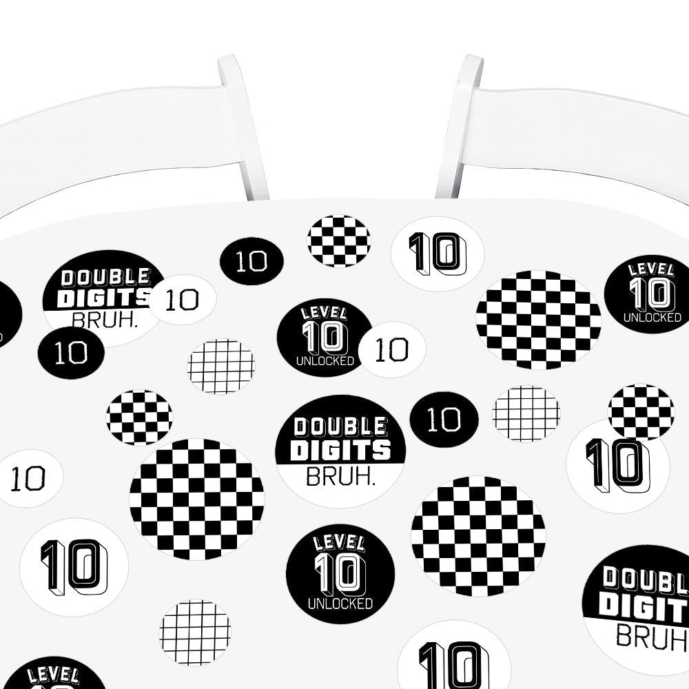 10th Birthday Bruh Large Confetti - 27 Ct