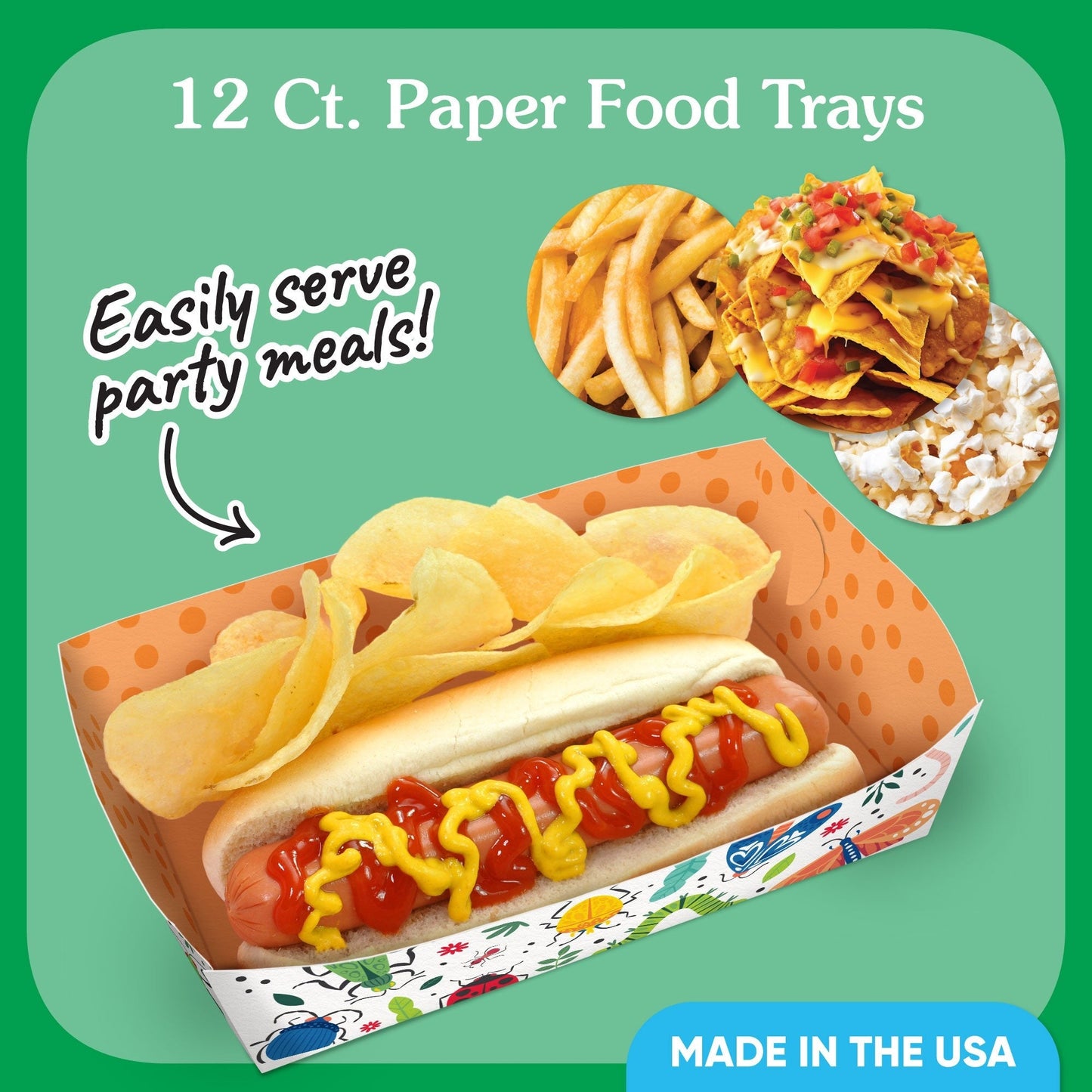 Buggin' Out Paper Food Trays