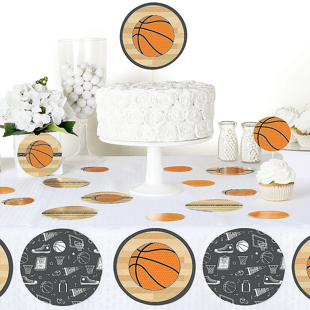 Nothin' But Net - Basketball - Baby Shower or Birthday Party Table Confetti - 27 ct