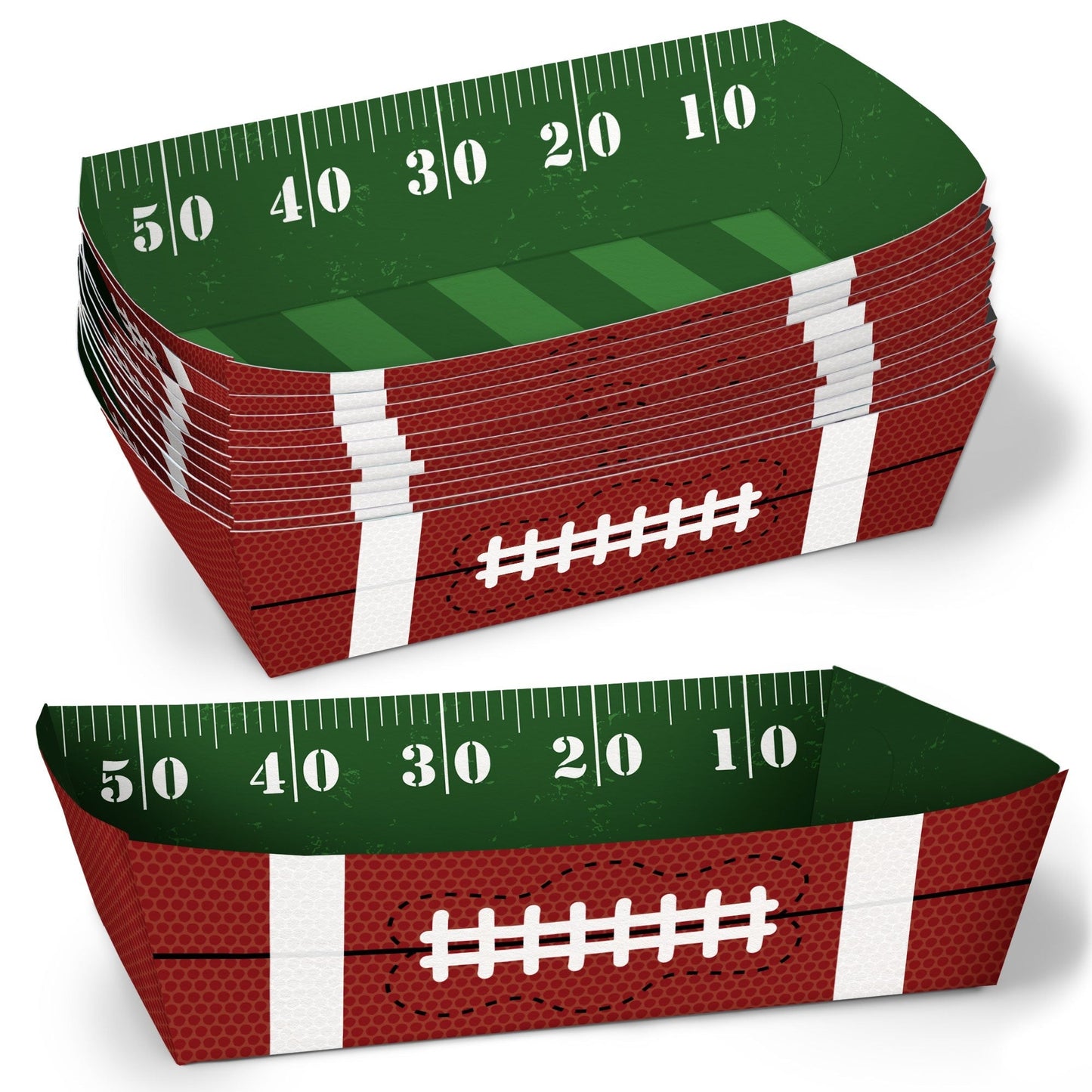 Football Party Paper Food Trays