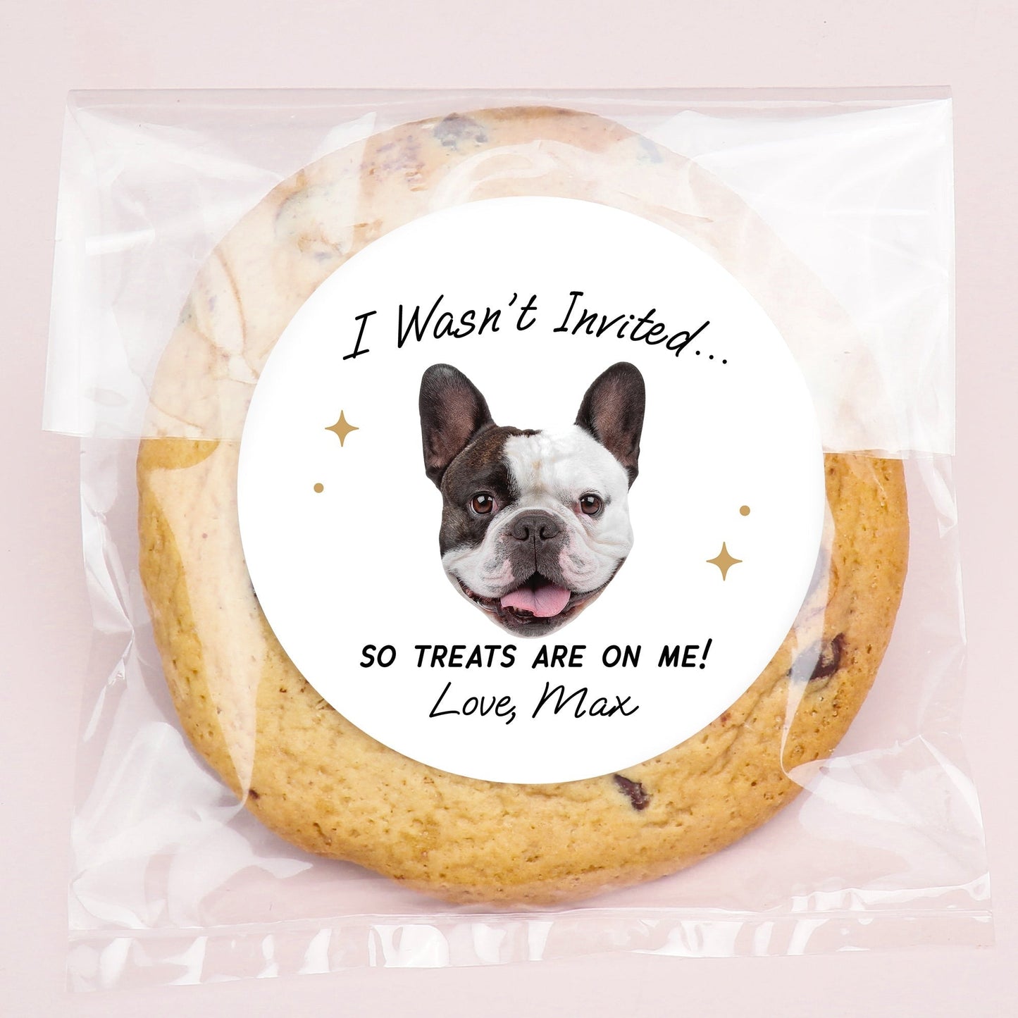 Custom Face Stickers & Clear Cookie Bags - Drinks On Me