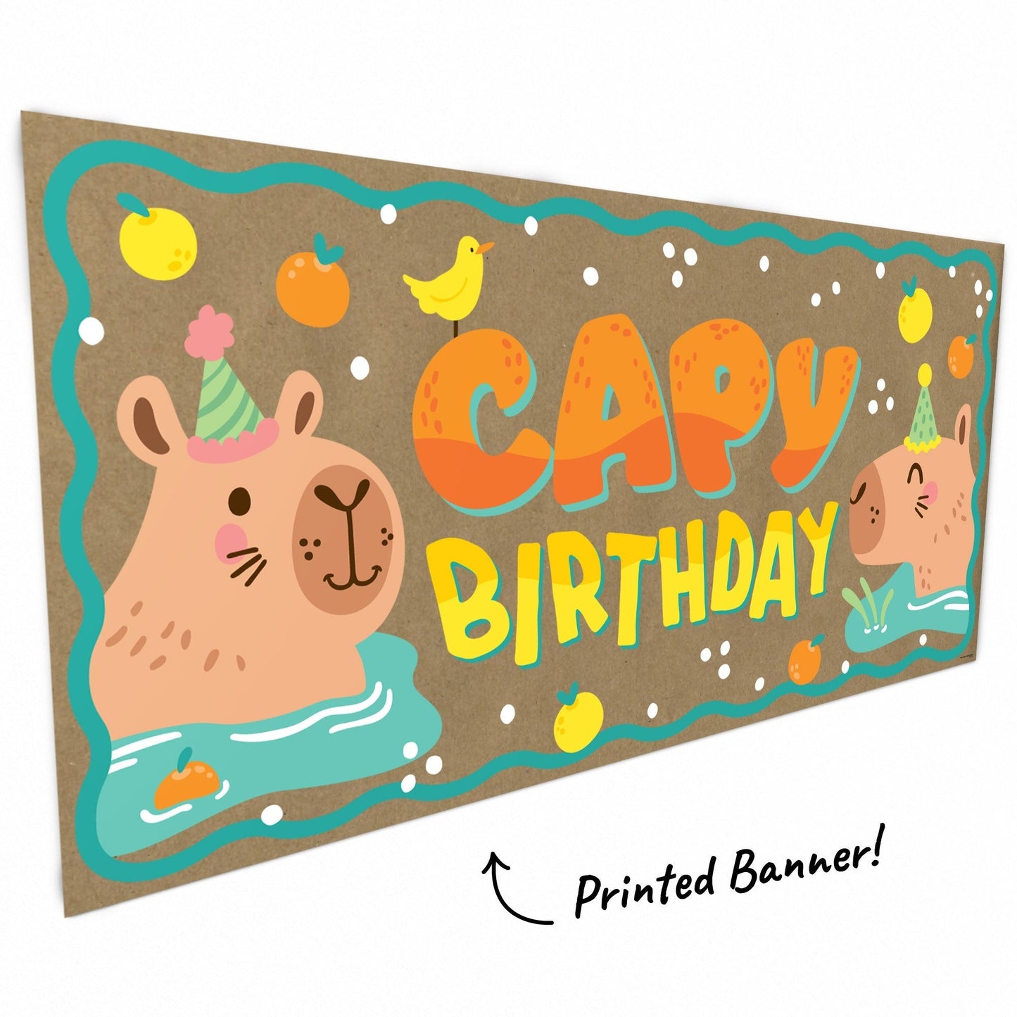 Capy Birthday Kraft Banner