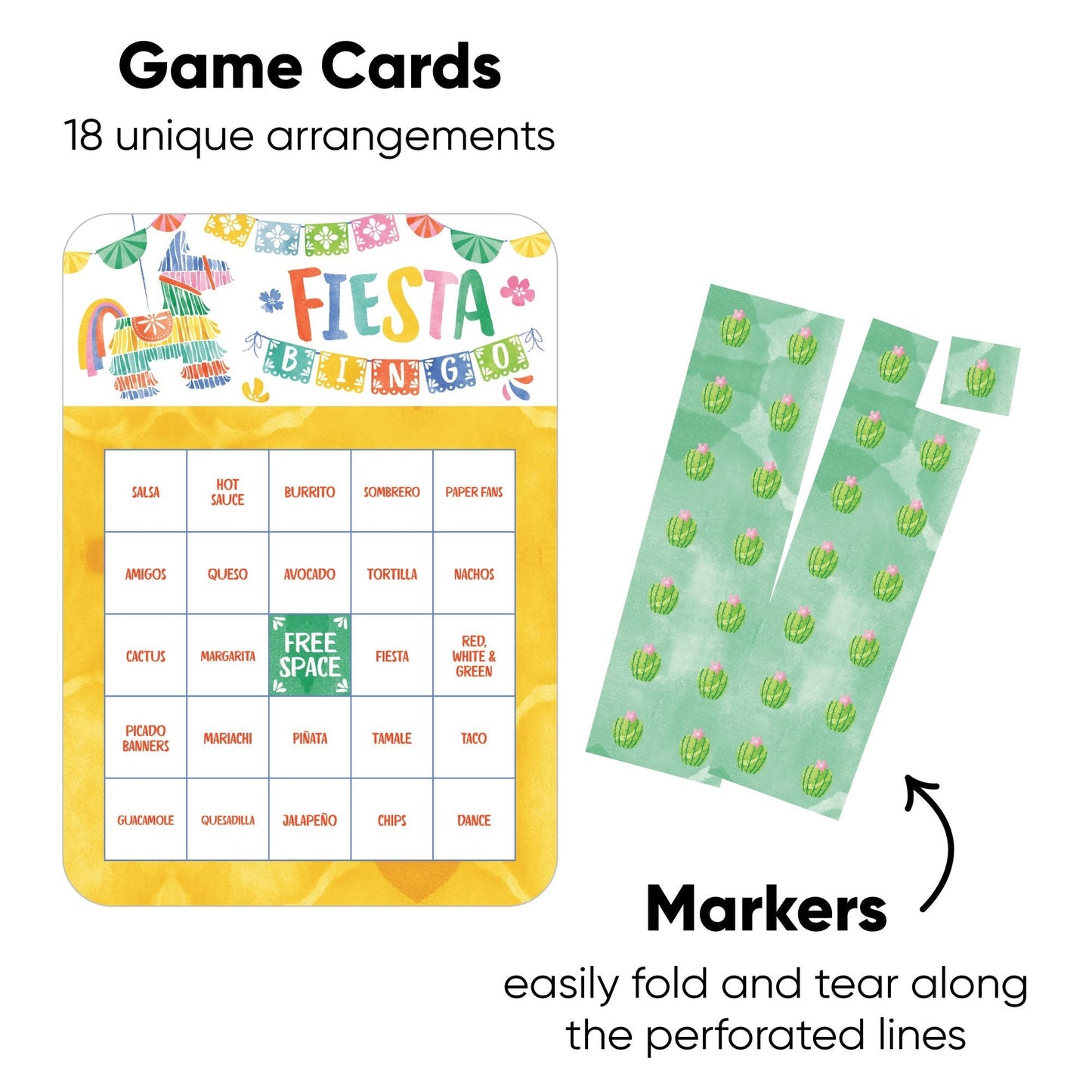 Fiesta Bingo Game - 18 Ct