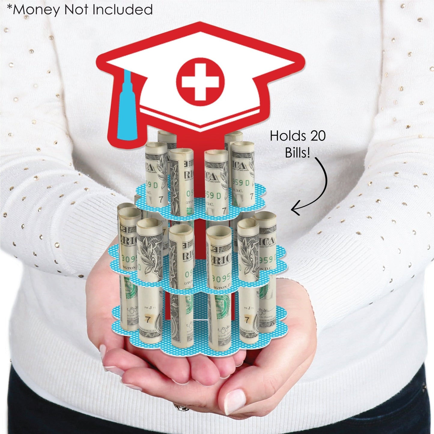 Nurse Graduation Cash Cake - 1 Ct