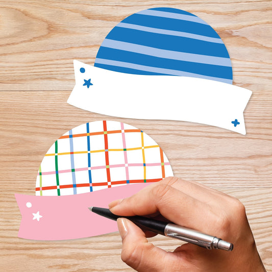 Colorful Primary School Classroom Name Tags - 32 Ct