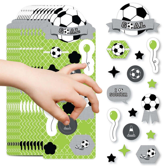 GOAAAL! - Soccer - Birthday Party Favor Kids Stickers - 16 Sheets - 256 Stickers