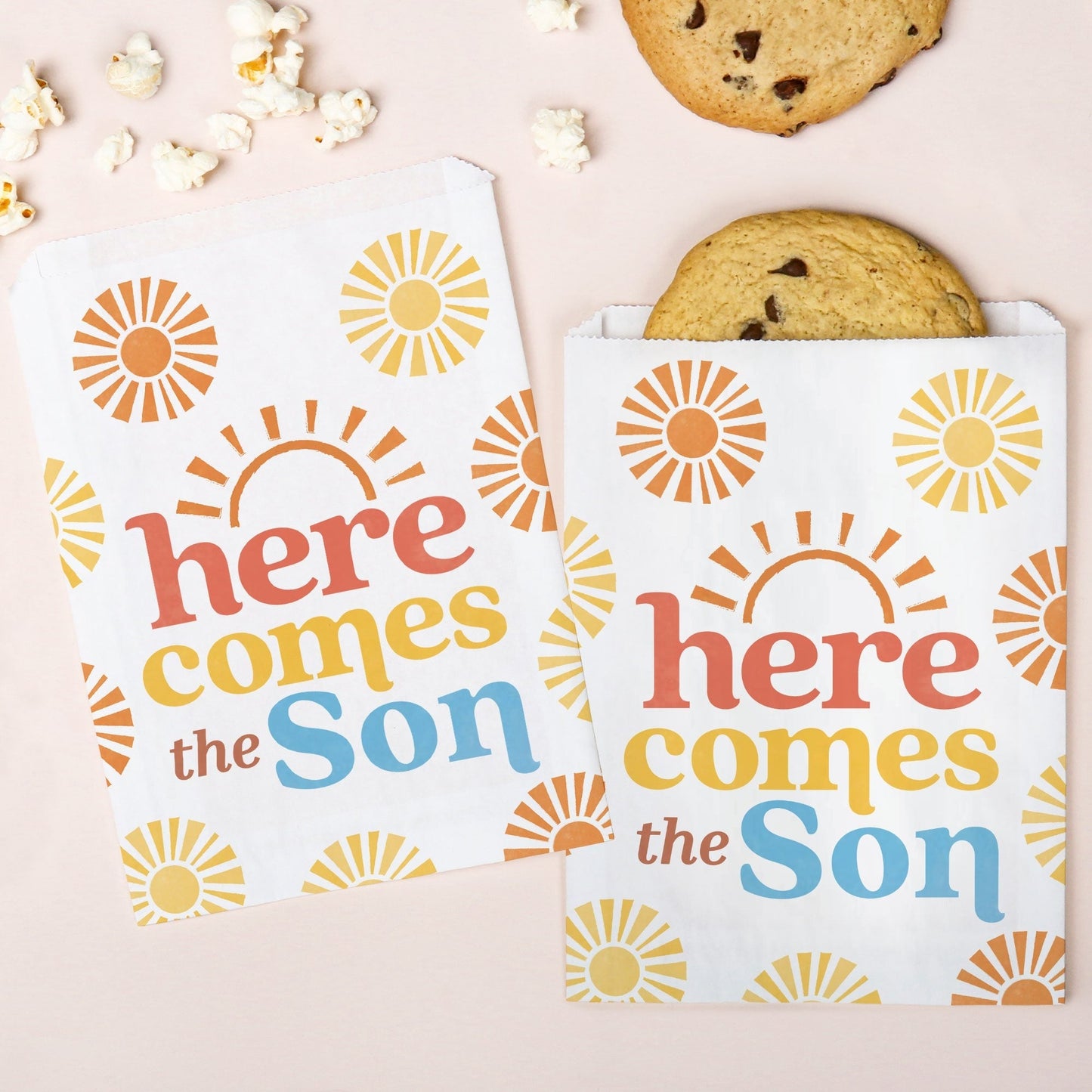 Paper Treat Bags - Here Comes The Son - 25 Ct