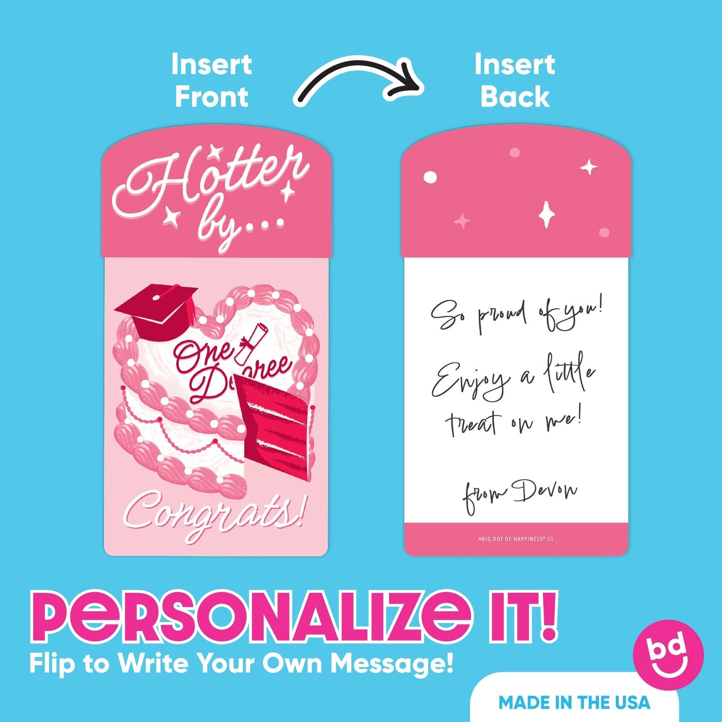 Assorted Funny Graduation Nifty Gifty Card Holders - 8 Ct